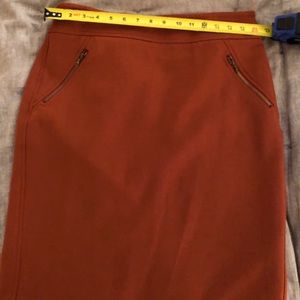 Fall rust colored skirt.